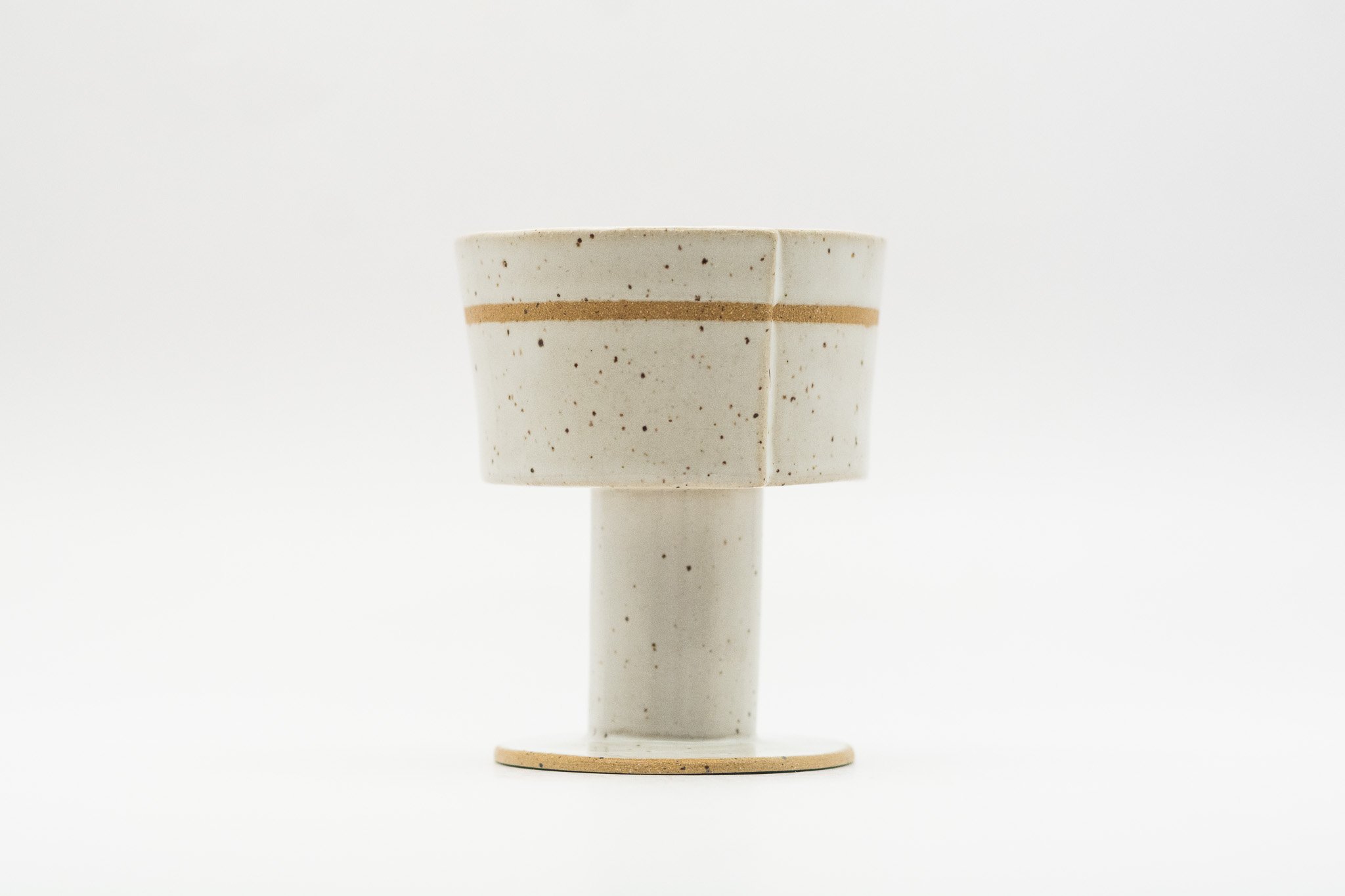Handmade White Ceramic Goblet