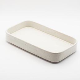 Handmade White Ceramic Tray
