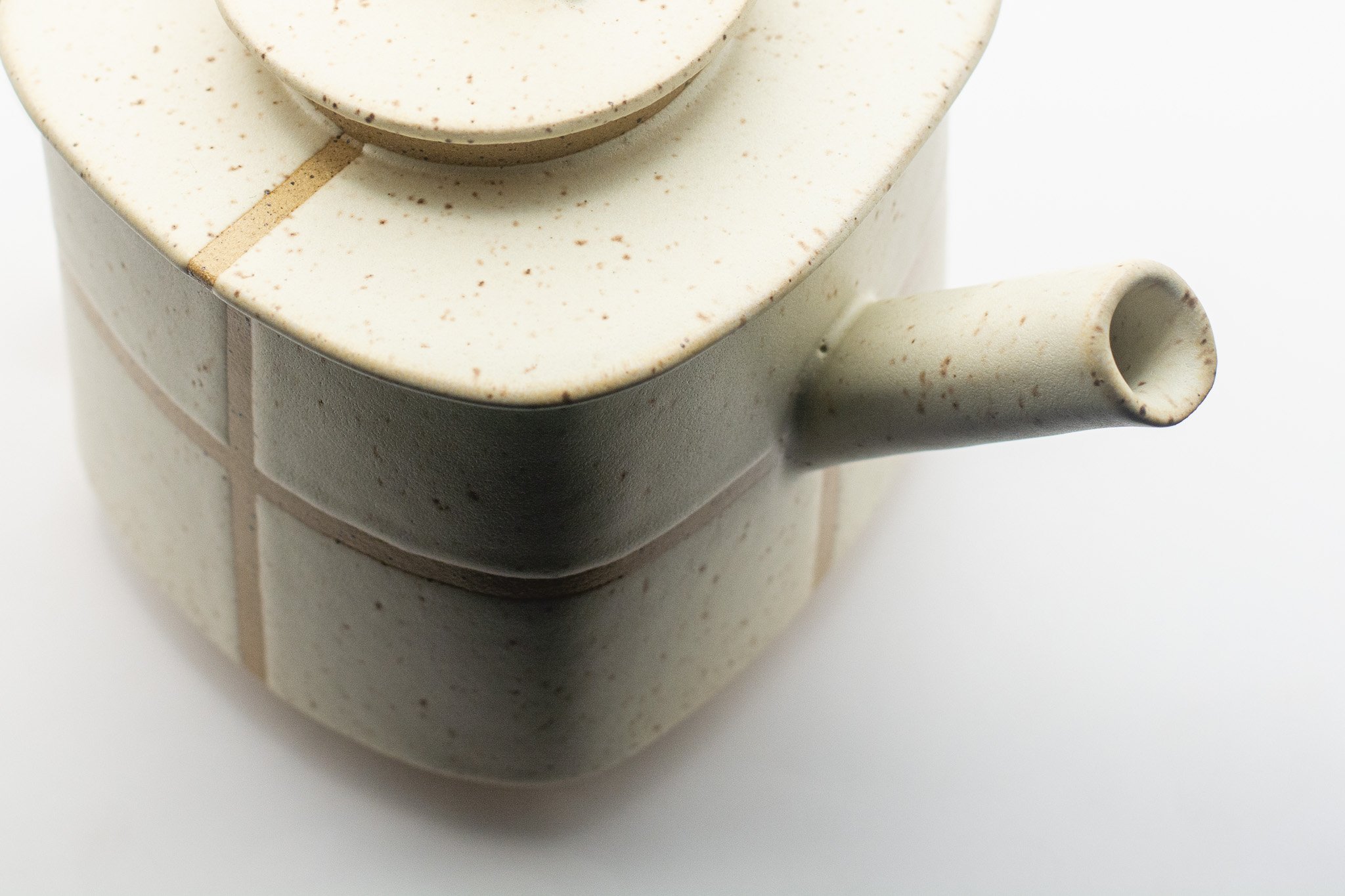 Large White Ceramic Teapot