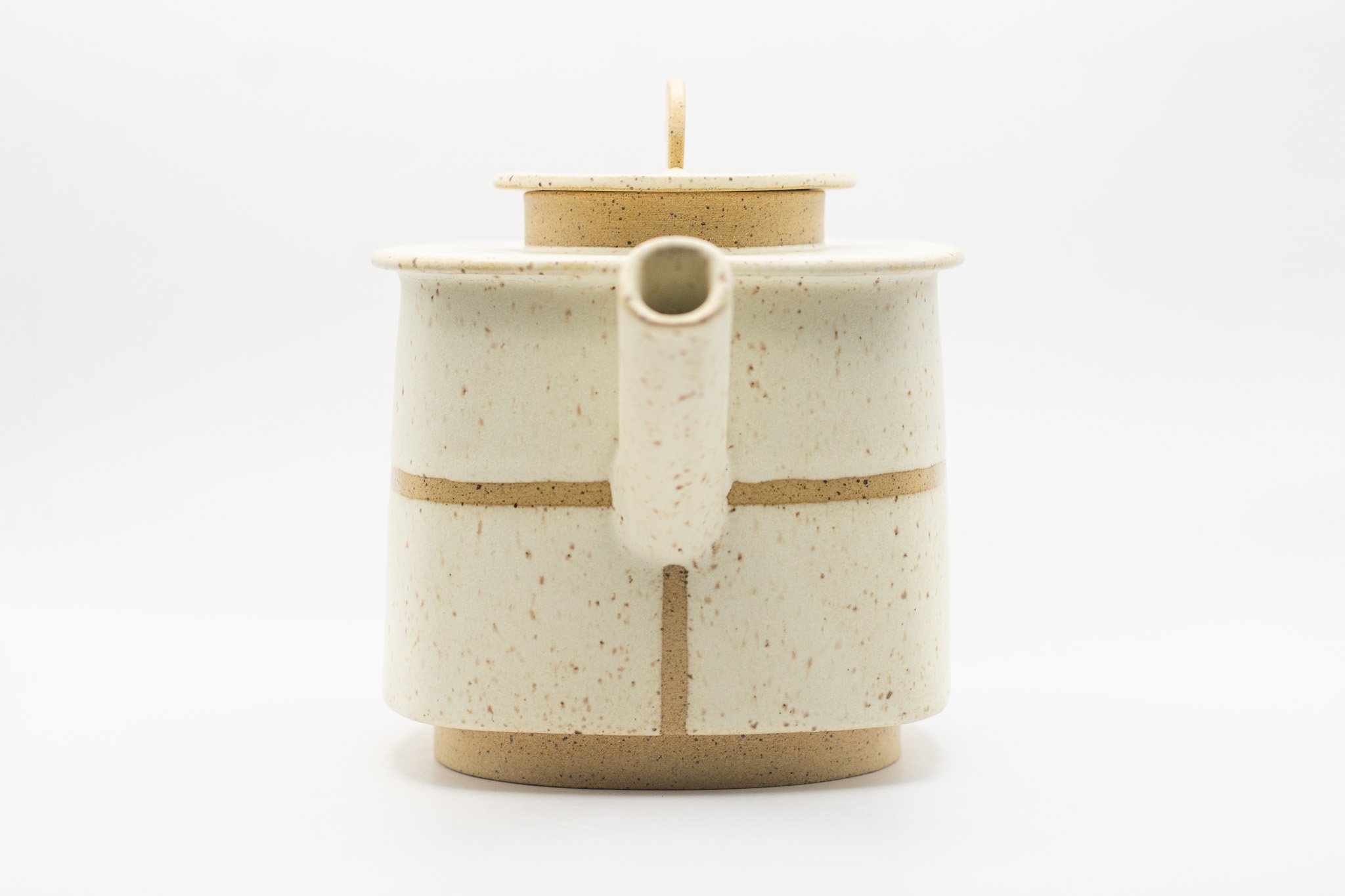 Large White Ceramic Teapot