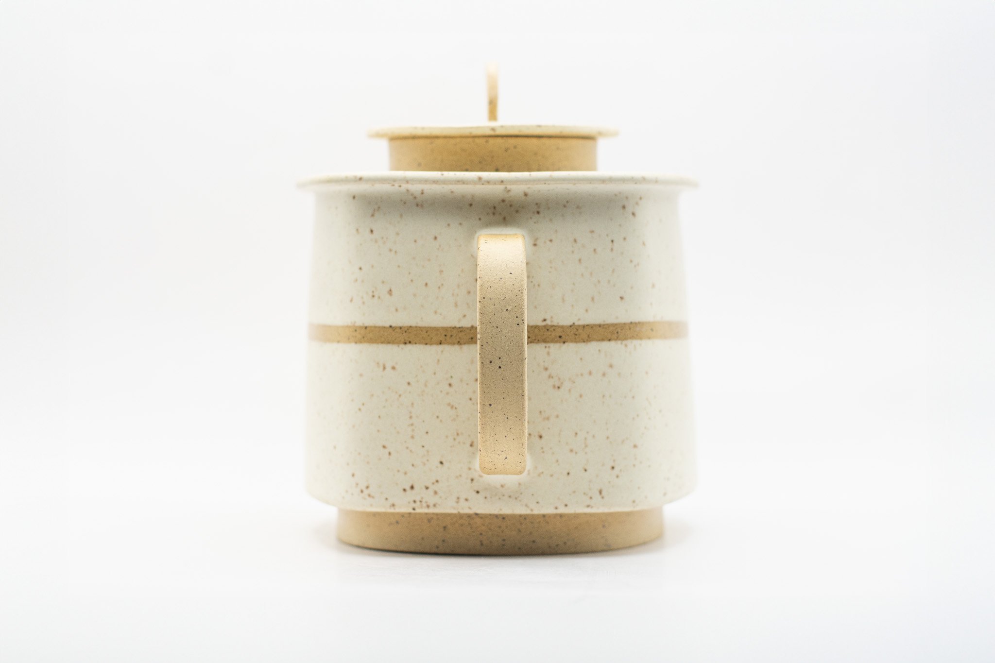 Large White Ceramic Teapot