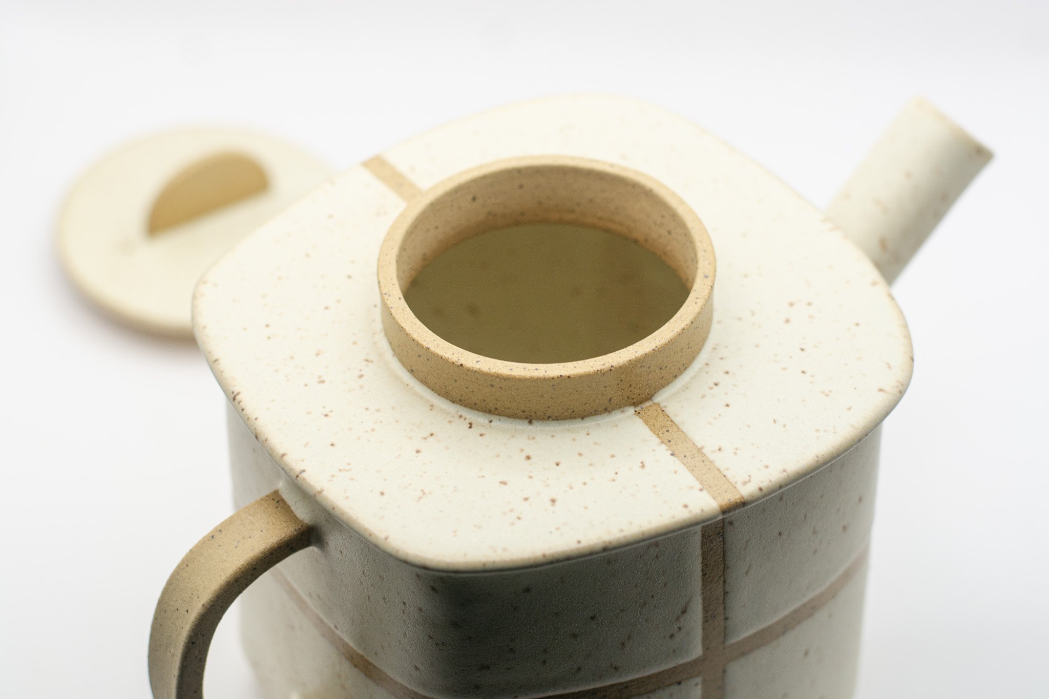 Large White Ceramic Teapot